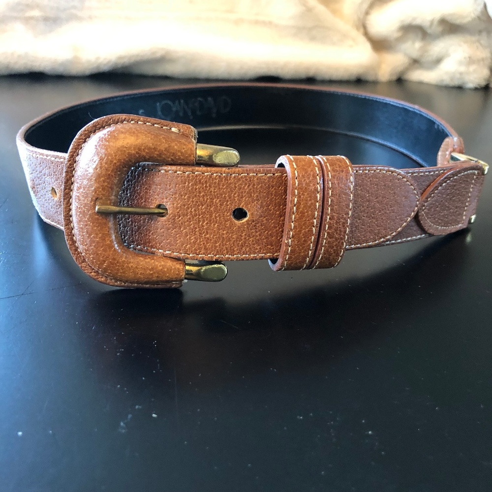 Joan & David Leather Belt